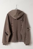 画像5: a good bad influence アグッドバッドインフルエンス AGED DISTRESED ZIP HOODIE{-BFA} (5)