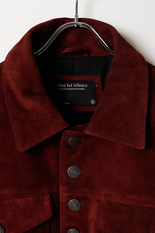 画像2: a good bad influence アグッドバッドインフルエンス SUEDE JACKET{-BFA} (2)