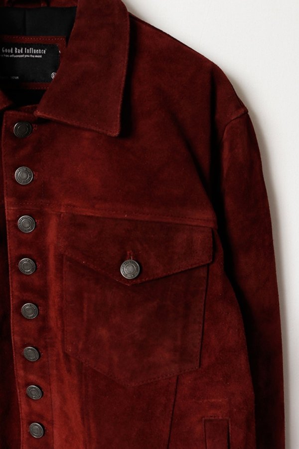 画像3: a good bad influence アグッドバッドインフルエンス SUEDE JACKET{-BFA} (3)