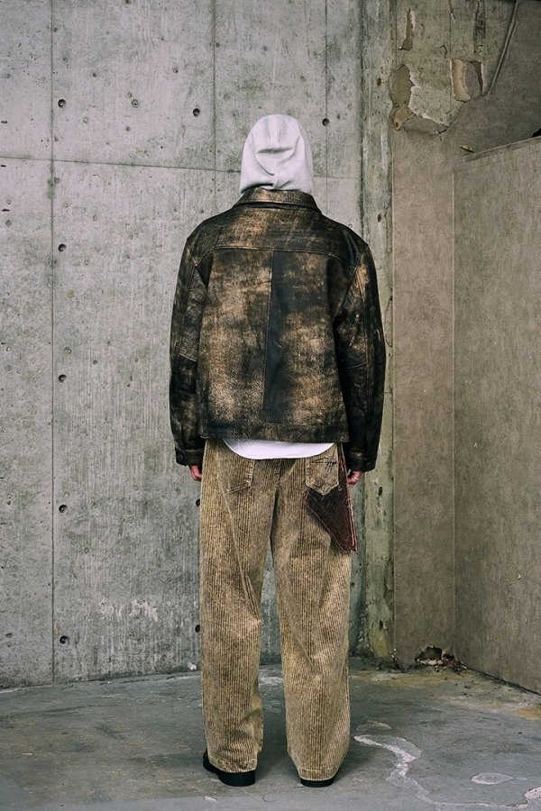 画像8: a good bad influence アグッドバッドインフルエンス VINTAGE AGED LEATHER JACKET{-BFA} (8)