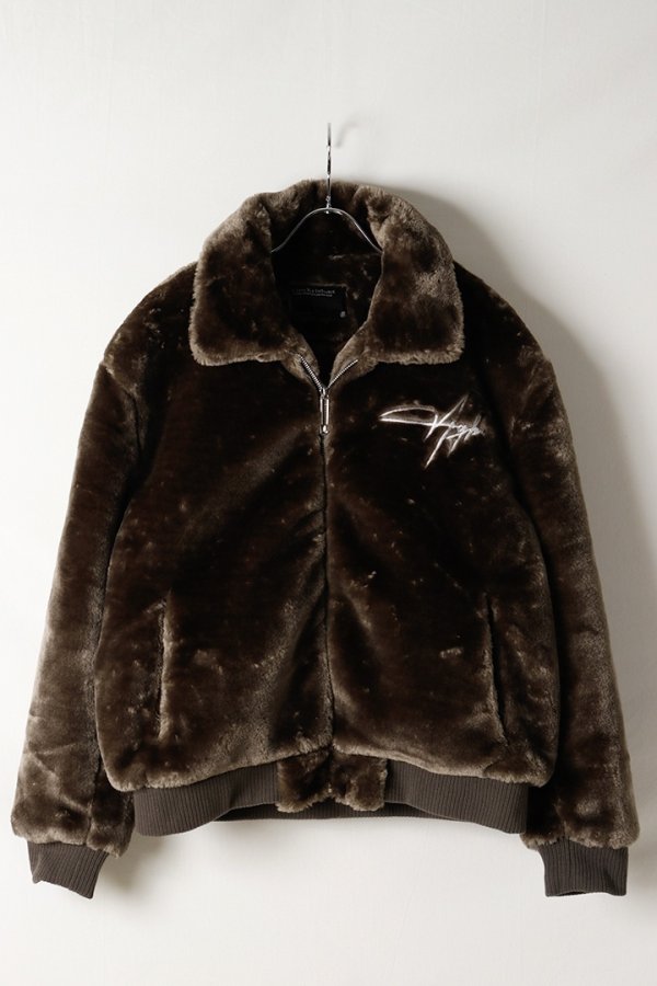 画像1: a good bad influence アグッドバッドインフルエンス MIDNIGHT FUR BOMBER{-BFA} (1)
