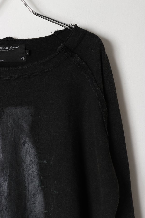 画像3: a good bad influence アグッドバッドインフルエンス BLESSED Faded Lightweight Sweatshirt{-BFA} (3)