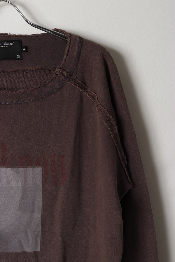 画像3: a good bad influence アグッドバッドインフルエンス FOR I KNOW Faded Lightweight Sweatshirt{-BFA} (3)