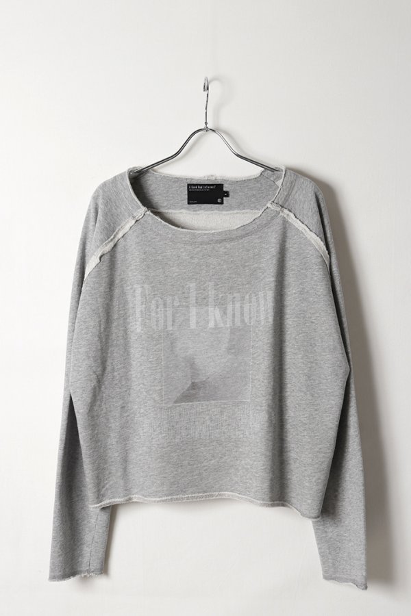 画像1: a good bad influence アグッドバッドインフルエンス FOR I KNOW Faded Lightweight Sweatshirt{-BFA} (1)