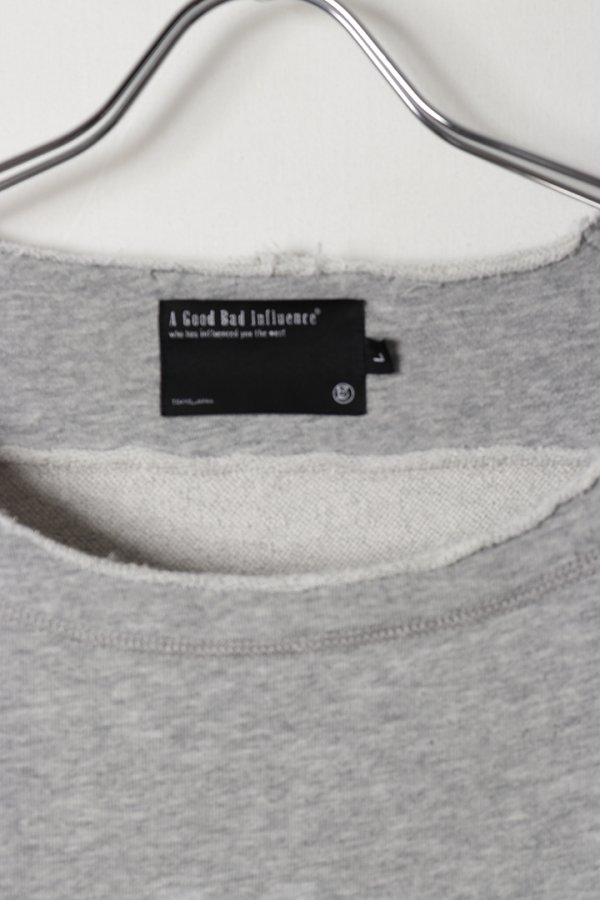 画像2: a good bad influence アグッドバッドインフルエンス FOR I KNOW Faded Lightweight Sweatshirt{-BFA} (2)