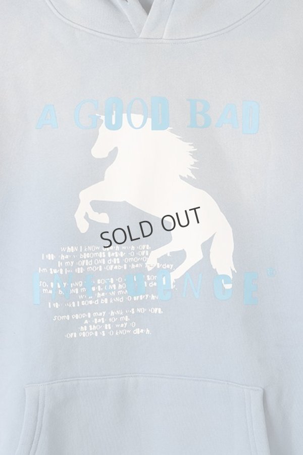 画像2: {SOLD}a good bad influence アグッドバッドインフルエンス HORSE LOGO GRADATION HOODIE{-BBA} (2)