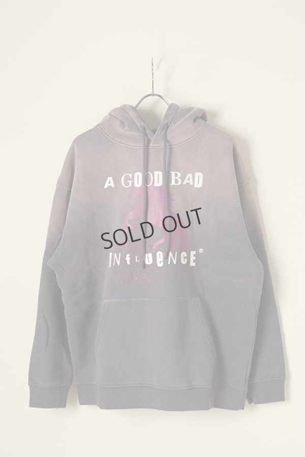 画像1: {SOLD}a good bad influence アグッドバッドインフルエンス HORSE LOGO GRADATION HOODIE{-BBA} (1)