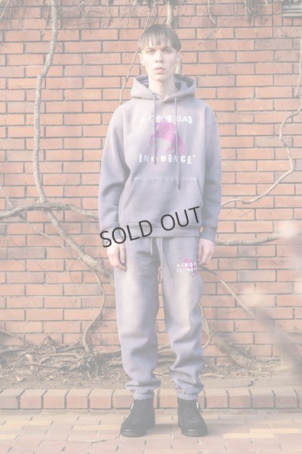 画像6: {SOLD}a good bad influence アグッドバッドインフルエンス HORSE LOGO GRADATION HOODIE{-BBA} (6)