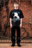 画像6: {SOLD}a good bad influence アグッドバッドインフルエンス HORSE LOGO WASHED T-SHIRT{GB-22-FW11-BLK-BBA} (6)