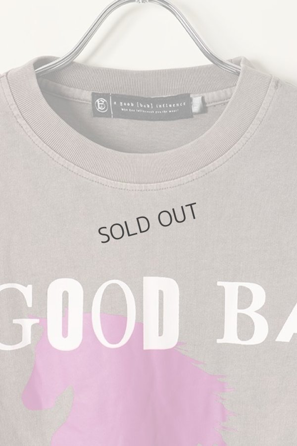 画像2: {SOLD}a good bad influence アグッドバッドインフルエンス HORSE LOGO WASHED T-SHIRT{GB-22-FW11-GRY-BBA} (2)