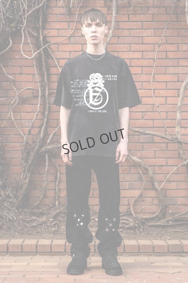 画像6: {SOLD}a good bad influence アグッドバッドインフルエンス SKULL LOGO WASHED T-SHIRT{GB-22-FW12-BLK-BBA} (6)