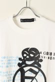 画像2: {SOLD}a good bad influence アグッドバッドインフルエンス SKULL LOGO WASHED T-SHIRT{GB-22-FW12-WHT-BBA} (2)