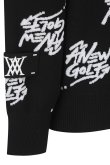 画像6: 【周年記念 24%OFF ｜57,200円→43,472円】 アニュー ゴルフ ANEW GOLF M ロゴ パターン ジャカード プルオーバー{-BDA} (6)