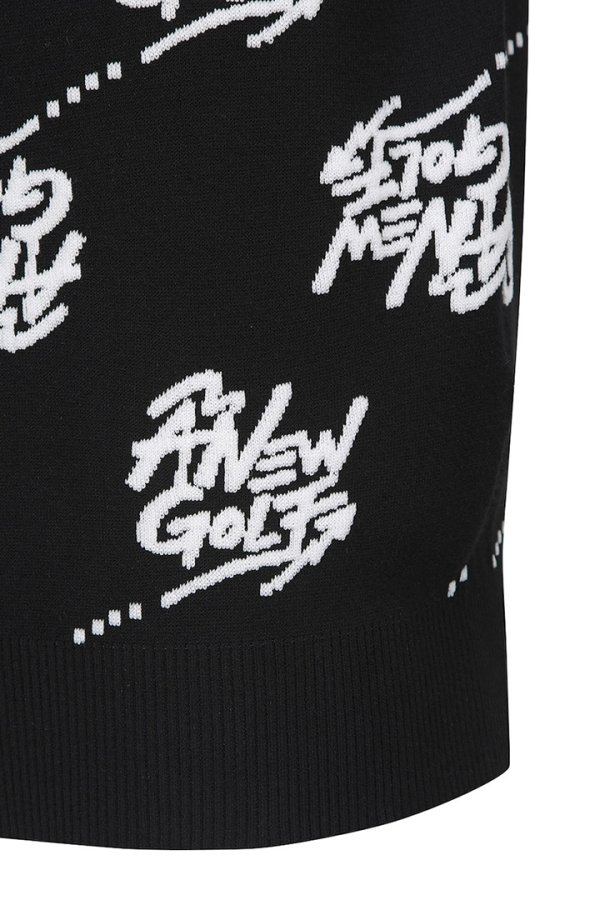 画像7: 【 30%OFF セール57,200円→40,040円】 アニュー ゴルフ ANEW GOLF M ロゴ パターン ジャカード プルオーバー{-BDA} (7)