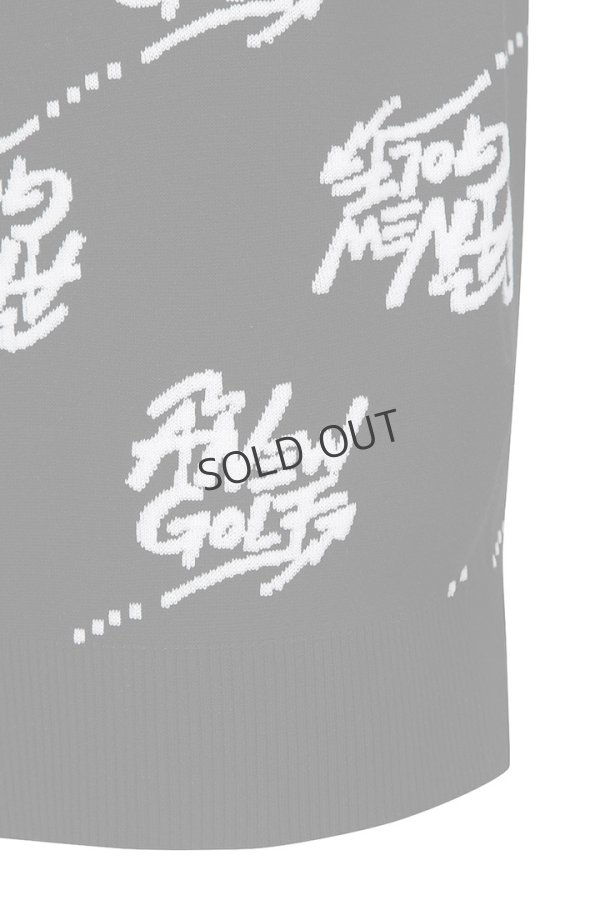 画像7: {SOLD}アニュー ゴルフ ANEW GOLF M ロゴ パターン ジャカード プルオーバー{-BDA} (7)