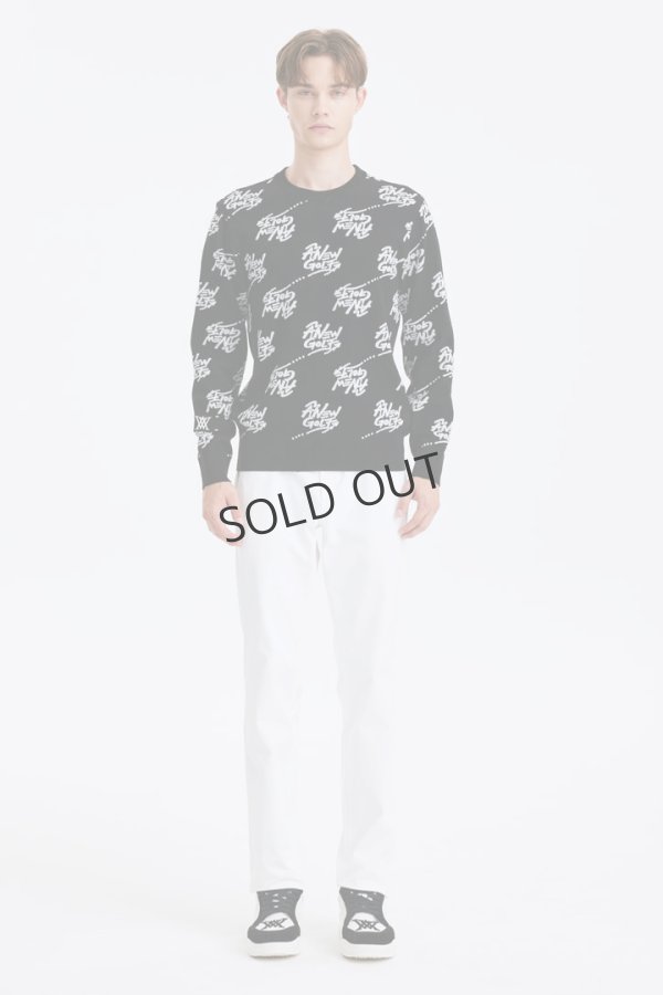 画像8: {SOLD}アニュー ゴルフ ANEW GOLF M ロゴ パターン ジャカード プルオーバー{-BDA} (8)