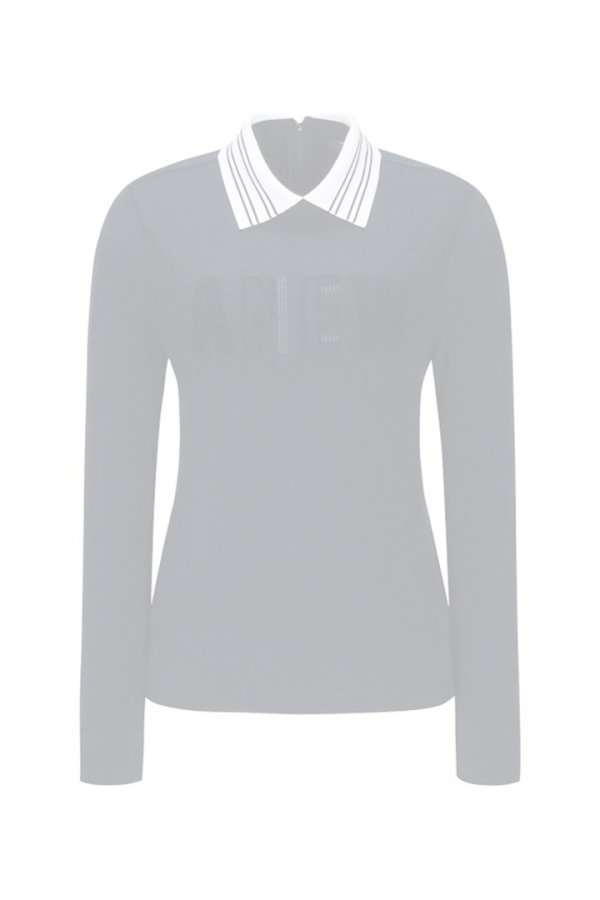 画像1:  {SOLD} アニュー ゴルフ ANEW GOLF W ブークルエンボロゴ　ロングスリーブTシャツ{-BDA} (1)