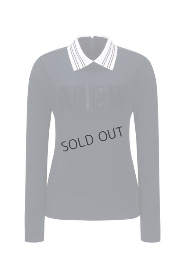 画像1: アニュー ゴルフ ANEW GOLF W ブークルエンボロゴ　ロングスリーブTシャツ{-BDA} (1)