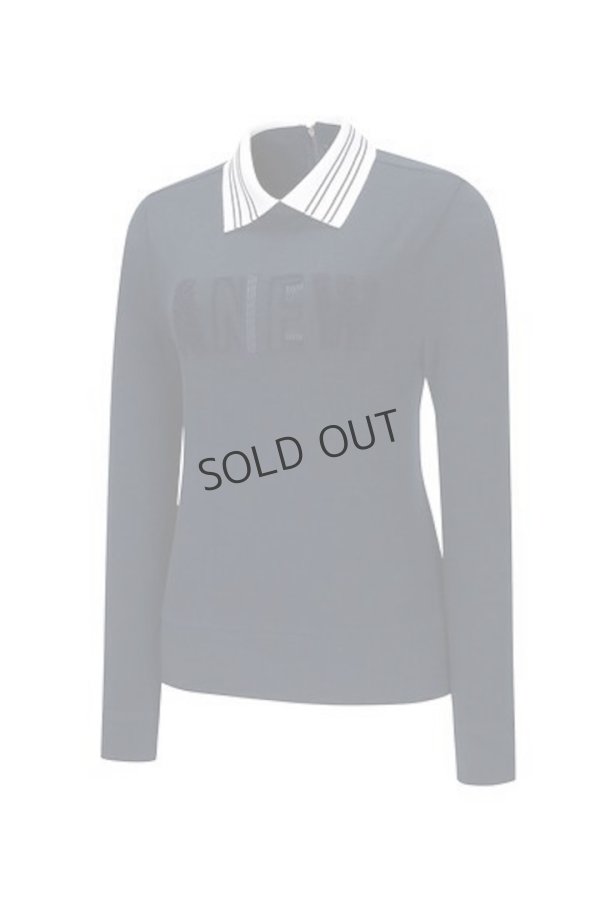 画像3: アニュー ゴルフ ANEW GOLF W ブークルエンボロゴ　ロングスリーブTシャツ{-BDA} (3)