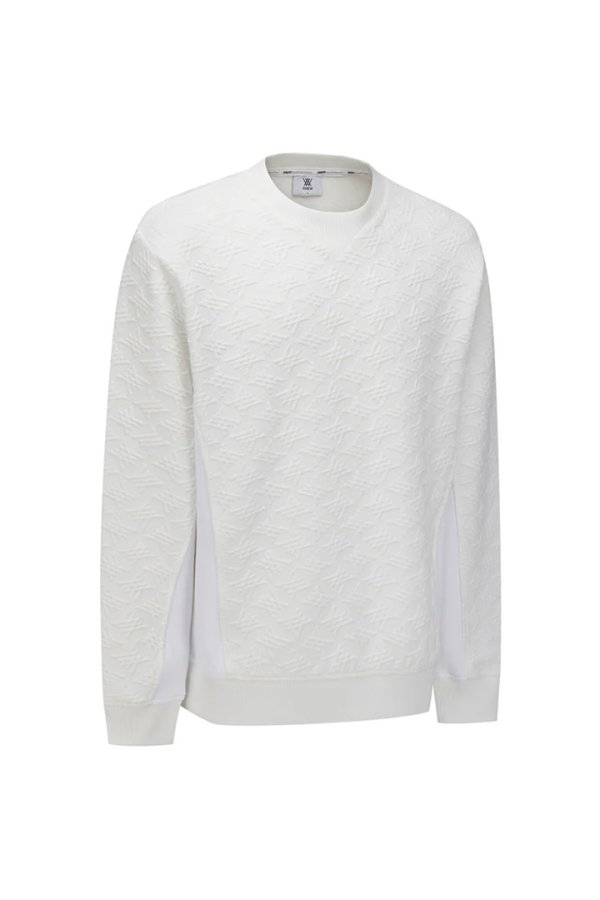 画像4: アニュー ゴルフ ANEW GOLF MEN FA LOGO PATTERN SWEATSHIRT{-BEA} (4)