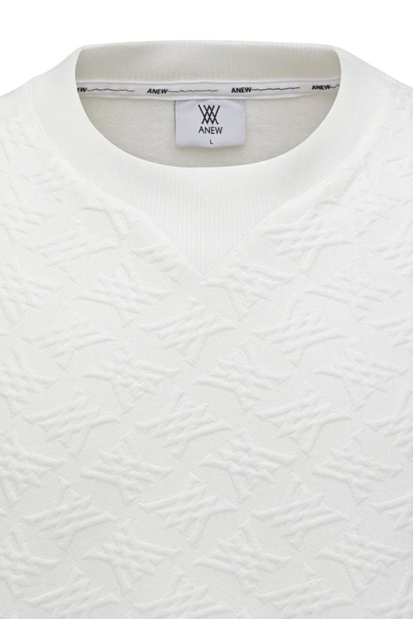 画像5: アニュー ゴルフ ANEW GOLF MEN FA LOGO PATTERN SWEATSHIRT{-BEA} (5)