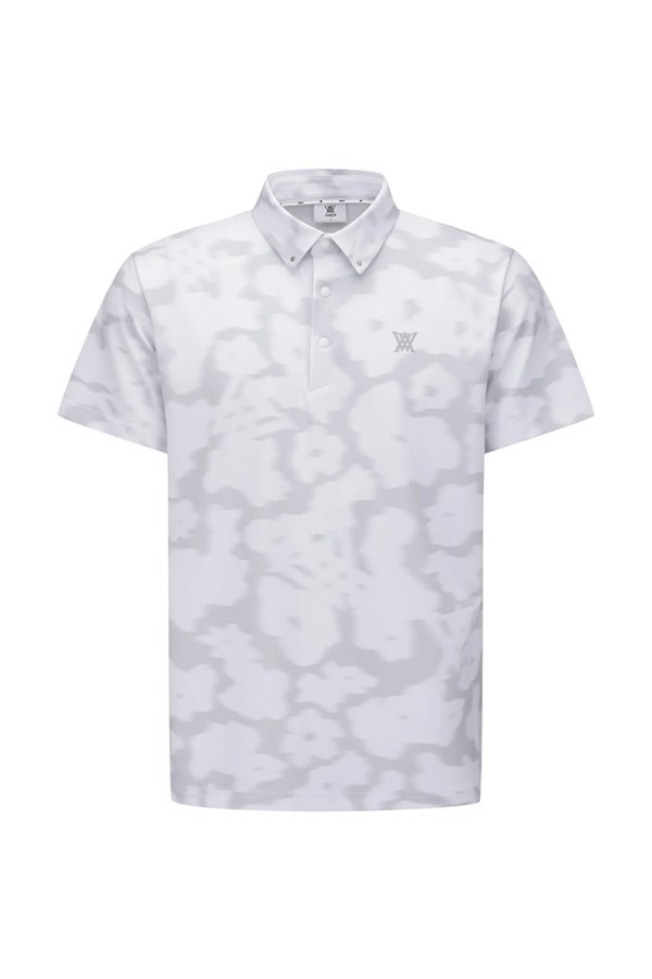 画像1: アニュー ゴルフ ANEW GOLF MEN FA FLOWER PATTERN SHORT T-SHIRT{-BFS} (1)