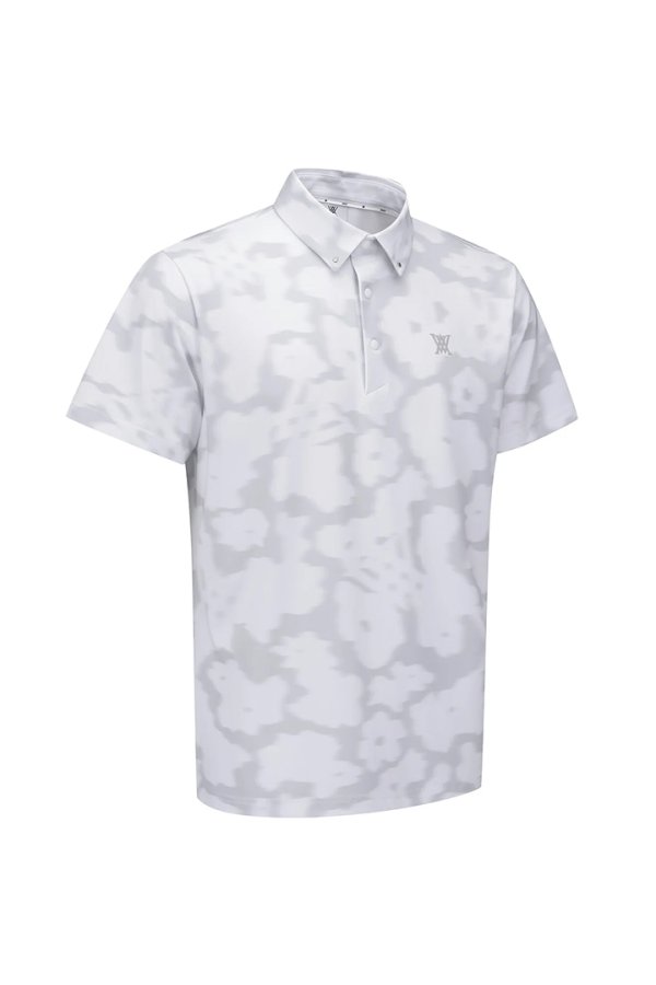 画像4: アニュー ゴルフ ANEW GOLF MEN FA FLOWER PATTERN SHORT T-SHIRT{-BFS} (4)