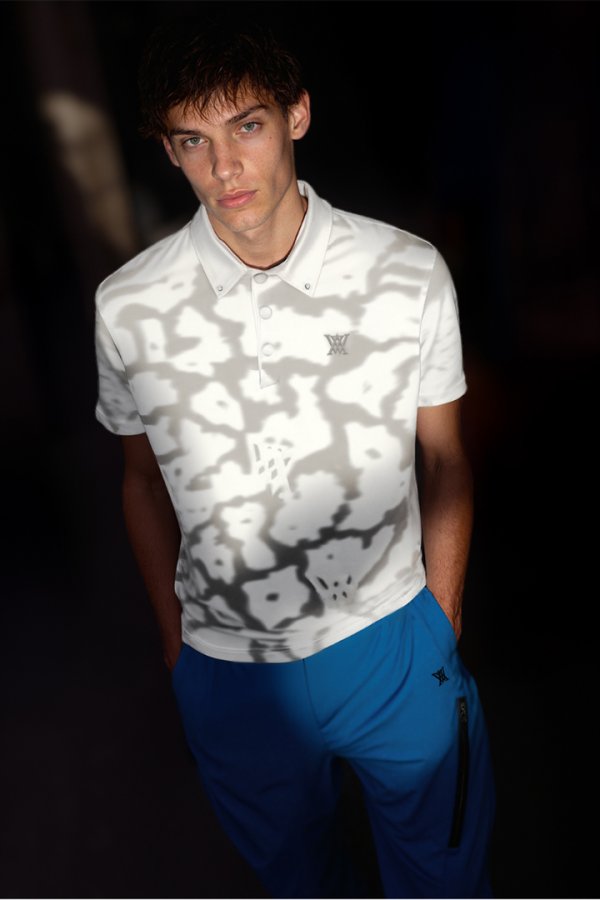 画像8: アニュー ゴルフ ANEW GOLF MEN FA FLOWER PATTERN SHORT T-SHIRT{-BFS} (8)