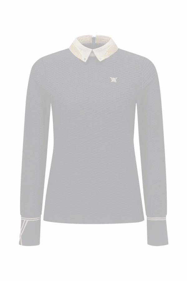 画像1:  {SOLD} アニュー ゴルフ ANEW GOLF WOMEN FA BACK ZIP LONG T-SHIRT{-BEA} (1)