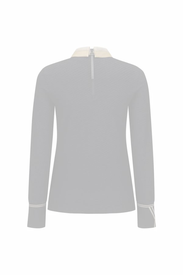 画像2:  {SOLD} アニュー ゴルフ ANEW GOLF WOMEN FA BACK ZIP LONG T-SHIRT{-BEA} (2)