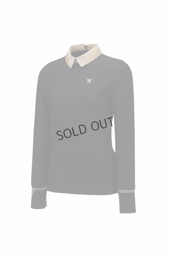 画像3: {SOLD}アニュー ゴルフ ANEW GOLF WOMEN FA BACK ZIP LONG T-SHIRT{-BEA} (3)