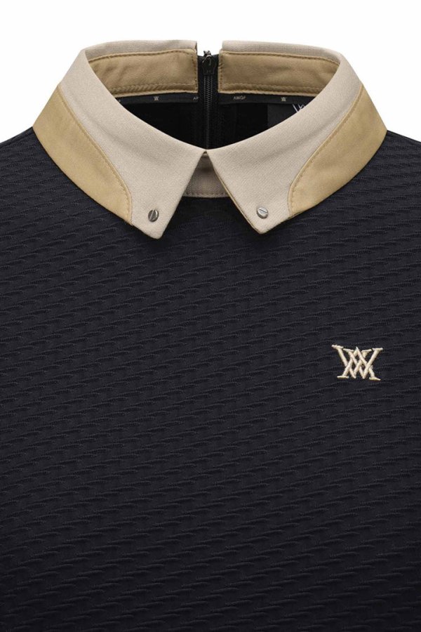 画像5: アニュー ゴルフ ANEW GOLF WOMEN FA BACK ZIP LONG T-SHIRT{-BEA} (5)