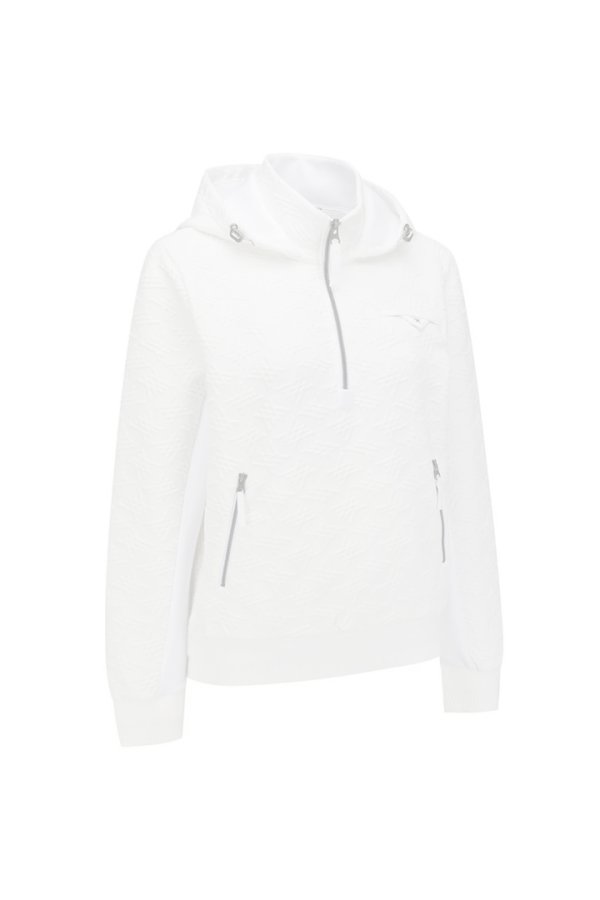 画像4:  {SOLD} アニュー ゴルフ ANEW GOLF WOMEN FA HOODED SWEATSHIRT{-BEA} (4)