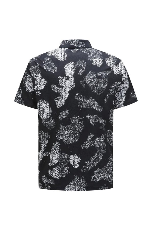 画像2: アニュー ゴルフ ANEW GOLF MEN SM WAVE PATTERN SHORT T-SHIRT{-BEA} (2)