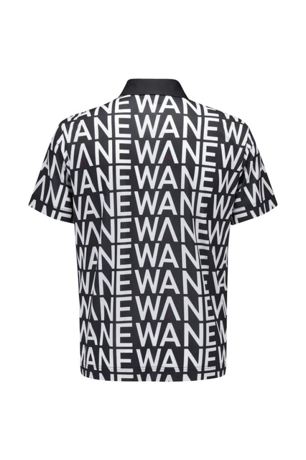 画像2: アニュー ゴルフ ANEW GOLF MEN SM LOGO PATTERN SHORT T-SHIRT{-BEA} (2)