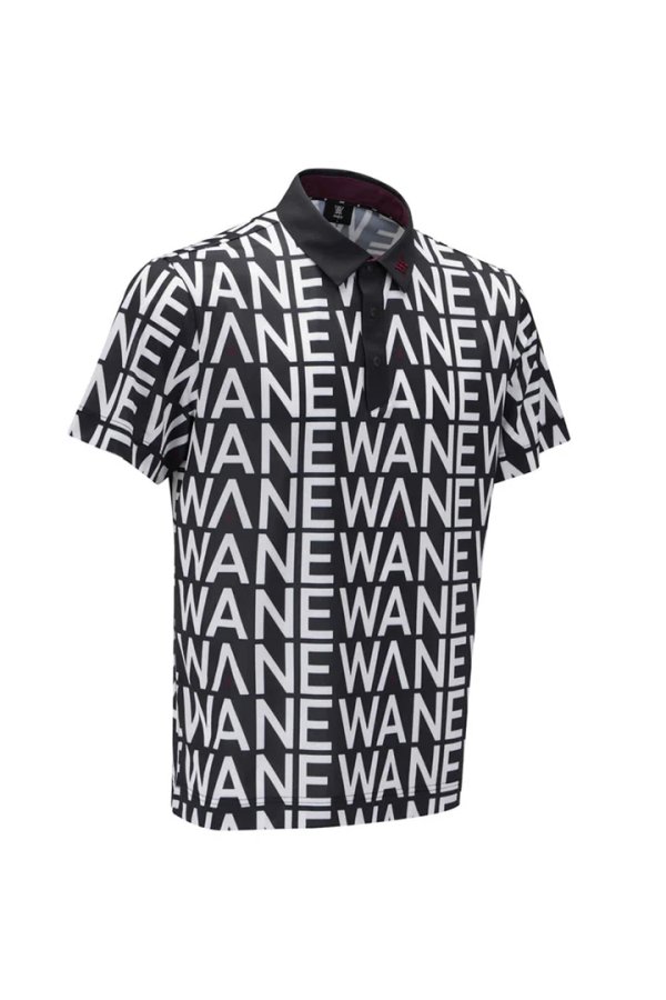 画像4: アニュー ゴルフ ANEW GOLF MEN SM LOGO PATTERN SHORT T-SHIRT{-BEA} (4)