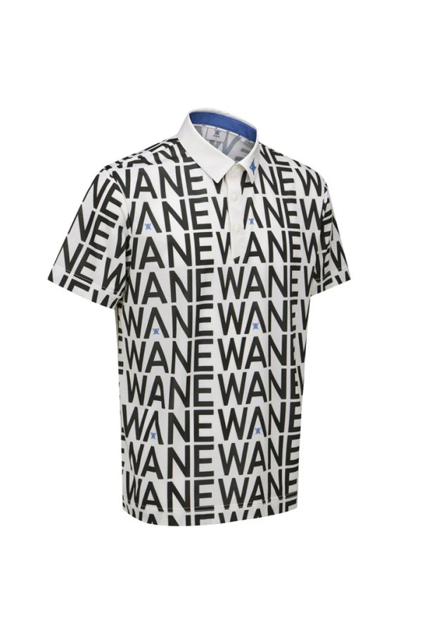 画像4: アニュー ゴルフ ANEW GOLF MEN SM LOGO PATTERN SHORT T-SHIRT{-BEA} (4)