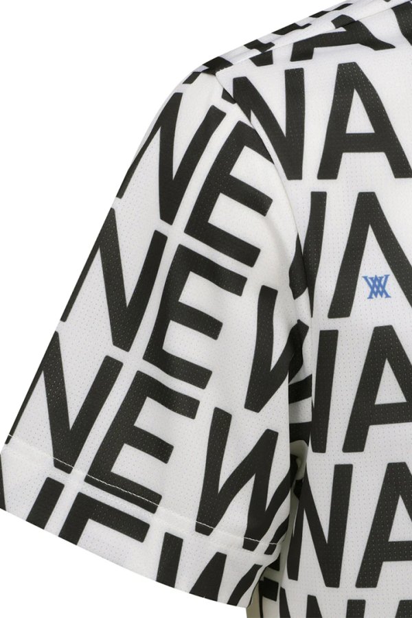 画像6: アニュー ゴルフ ANEW GOLF MEN SM LOGO PATTERN SHORT T-SHIRT{-BEA} (6)