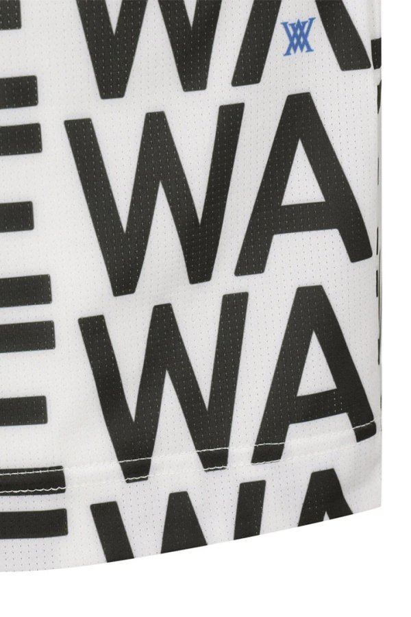 画像7: アニュー ゴルフ ANEW GOLF MEN SM LOGO PATTERN SHORT T-SHIRT{-BEA} (7)