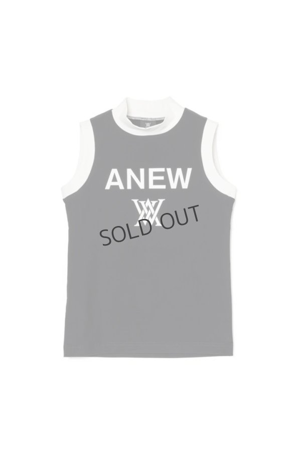 画像1: アニュー ゴルフ ANEW GOLF WOMEN SLEEVELESS MOCK NECK SHIRT JAPAN LIMITED{-BFS} (1)