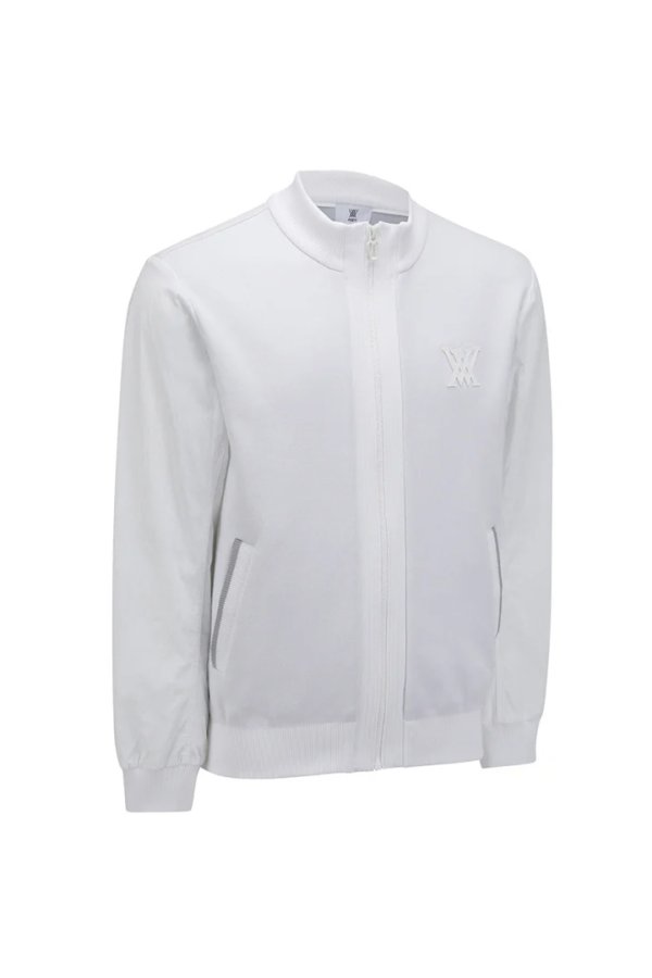 画像4: アニュー ゴルフ ANEW GOLF MEN SP LOGO PATTERN KNIT CARDIGAN{-BEA} (4)