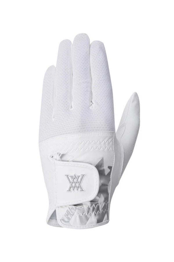画像1: アニュー ゴルフ ANEW GOLF MEN LOGO POINT MESH GLOVES (LH){-BEA} (1)