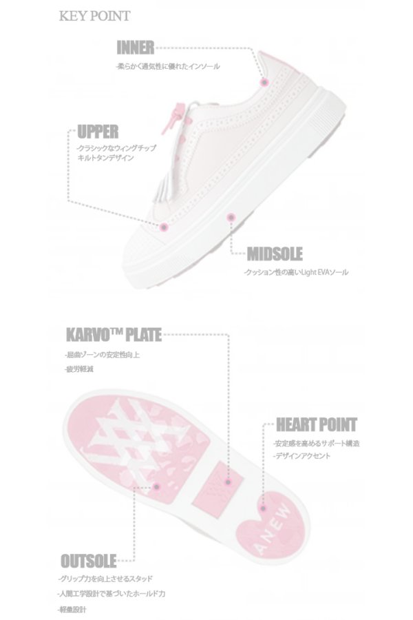 画像15:  {SOLD} アニュー ゴルフ ANEW GOLF WOMEN MA HEART{-BFS} (15)