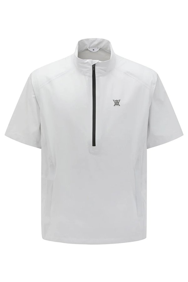 画像1: アニュー ゴルフ ANEW GOLF MEN LOGO HALF ZIP ANORAK{-BFS} (1)