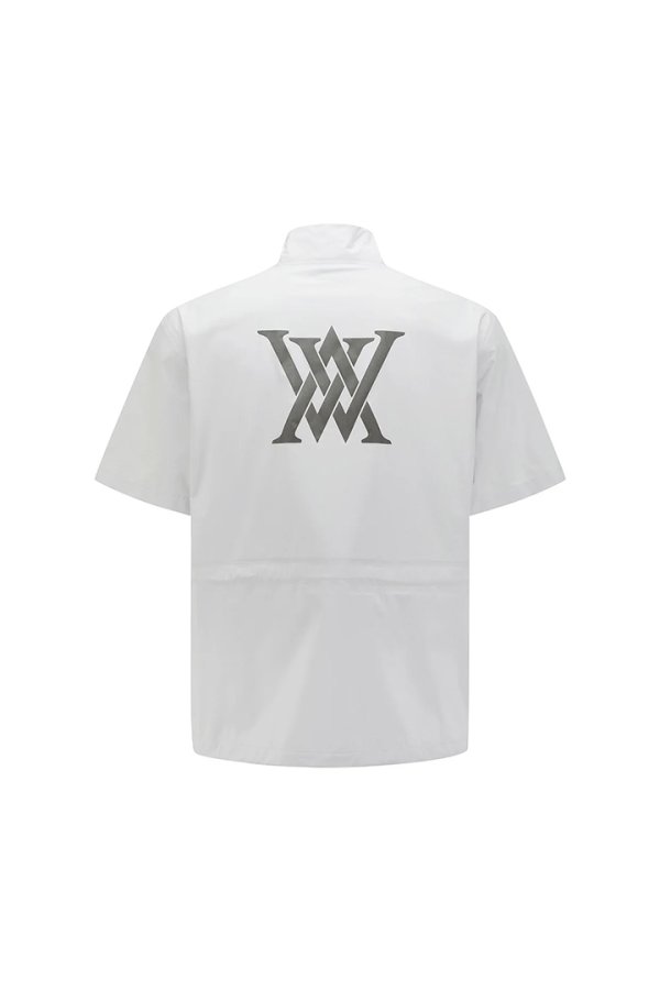 画像2: アニュー ゴルフ ANEW GOLF MEN LOGO HALF ZIP ANORAK{-BFS} (2)
