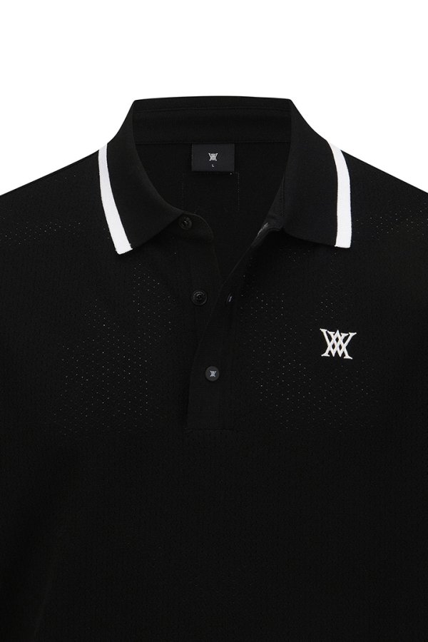 画像5: アニュー ゴルフ ANEW GOLF MEN ROPE LOGO SHORT SLEEVE T-SHIRT{-BFS} (5)