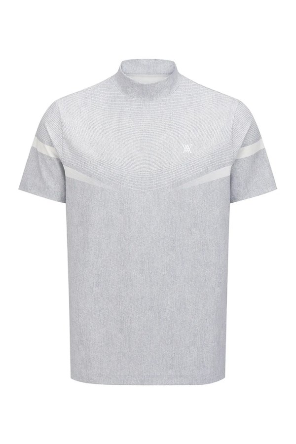 画像1: アニュー ゴルフ ANEW GOLF MEN MOCK NECK SHORT SLEEVE T-SHIRT{-BFS} (1)