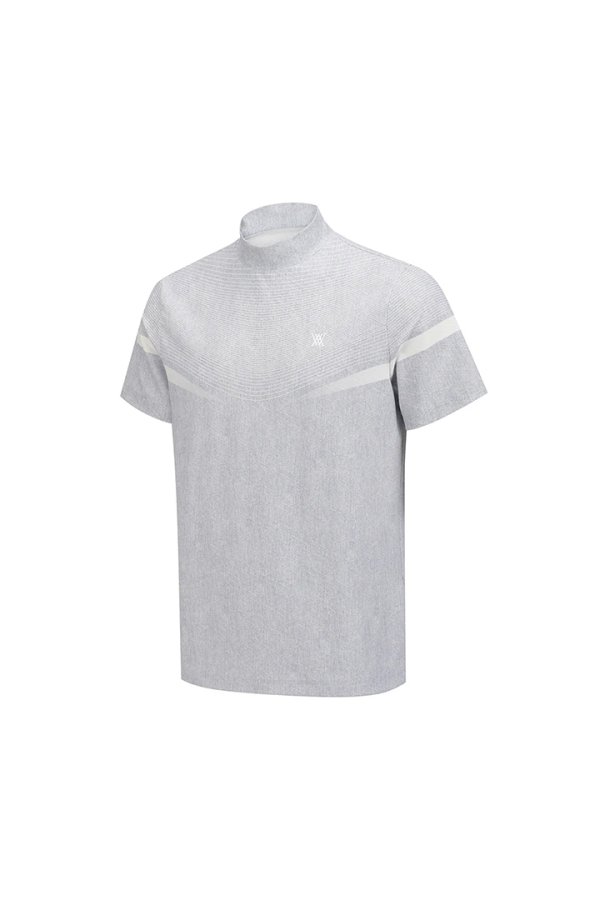 画像3: アニュー ゴルフ ANEW GOLF MEN MOCK NECK SHORT SLEEVE T-SHIRT{-BFS} (3)
