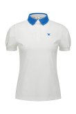 画像1: {SOLD}アニュー ゴルフ ANEW GOLF WOMEN BACK ZIP T-SHIRT{-BFS} (1)