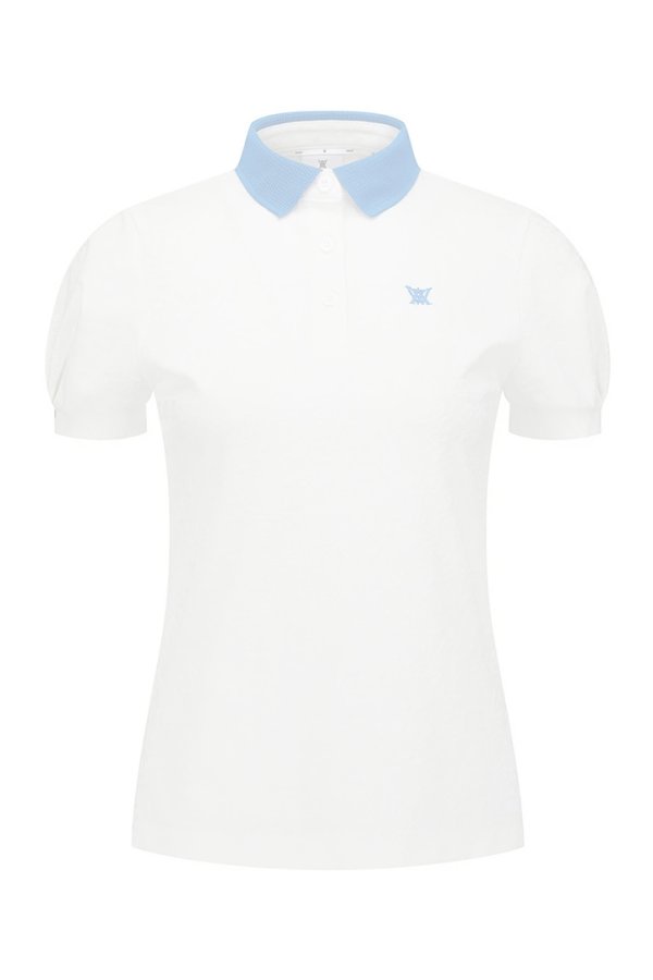 画像1:  {SOLD} アニュー ゴルフ ANEW GOLF WOMEN BACK ZIP T-SHIRT{-BFS} (1)